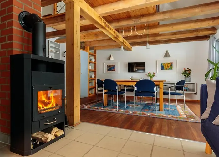 Дом отдыха Modernes Mit Sauna Hohen Pritz